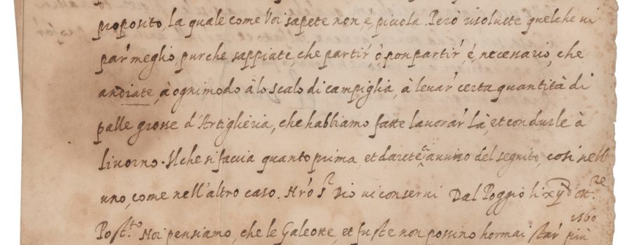 Cosimo I de Medici Document Signed
