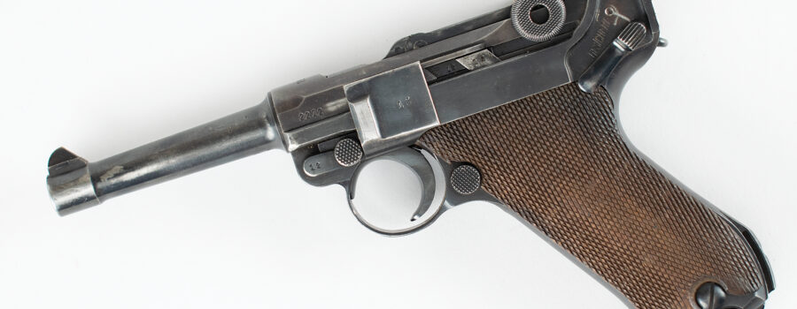 WWII German P.08 Luger Pistol by Mauser